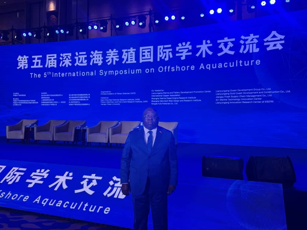 Read more about the article  Ambassador to China Participates at 5th International Symposium on Offshore Aquaculture 