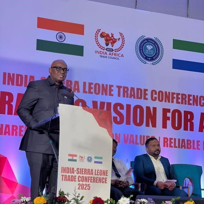 Read more about the article Amb Rashid Sesay addresses India-Sierra Leone Trade Conference