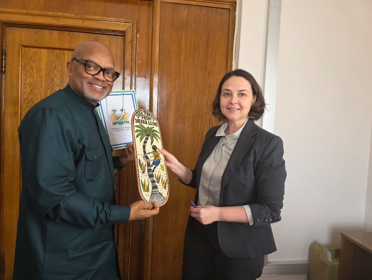 Read more about the article Ambassador Mohamed Yongawo pays courtesy visit to the Director of the Department for Partnership