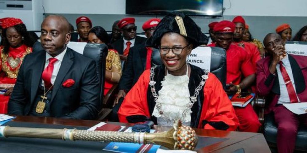 Freetown City Council Mayor, Deputy Mayor and councillors of APC taking oath of office