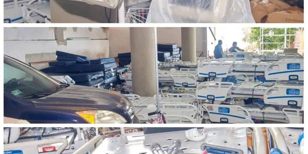 Amb. Coomber Donates Vital Medical Equipment to 34 Military Hospital p