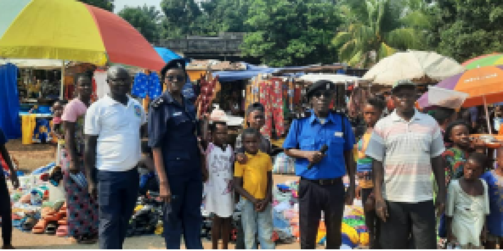 Bo Police Lead Non-Violence Campaign in Boama Chiefdom