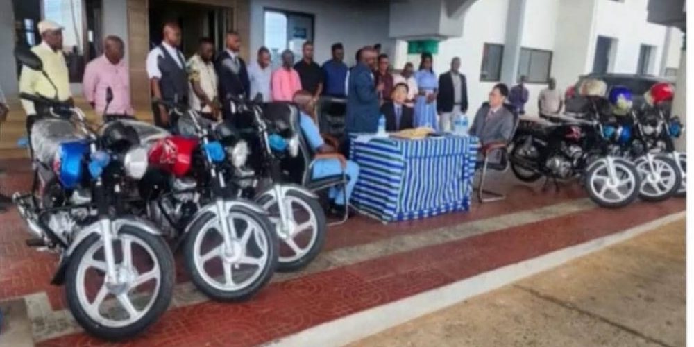 Chinese Embassy Donates 15 Motorbikes to Strengthen ONS Security Operations