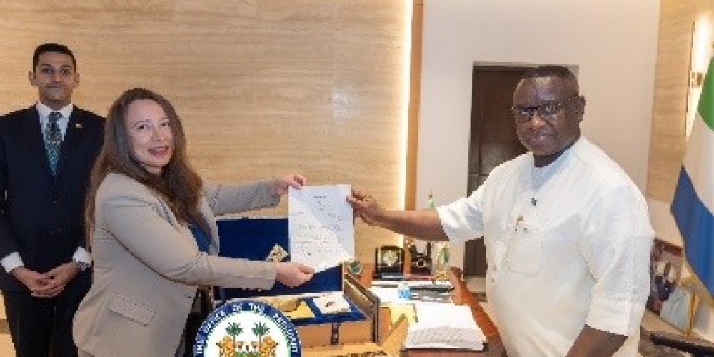 Egyptian Ambassador Reaffirms Strengthened Ties with Sierra Leone During State House Visit