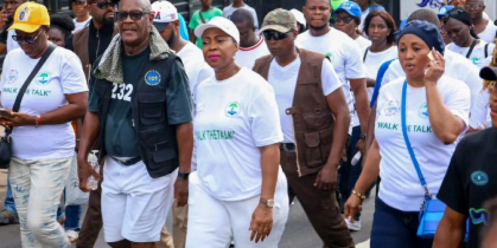 First Lady Leads Nationwide Walk to Combat Diabetes