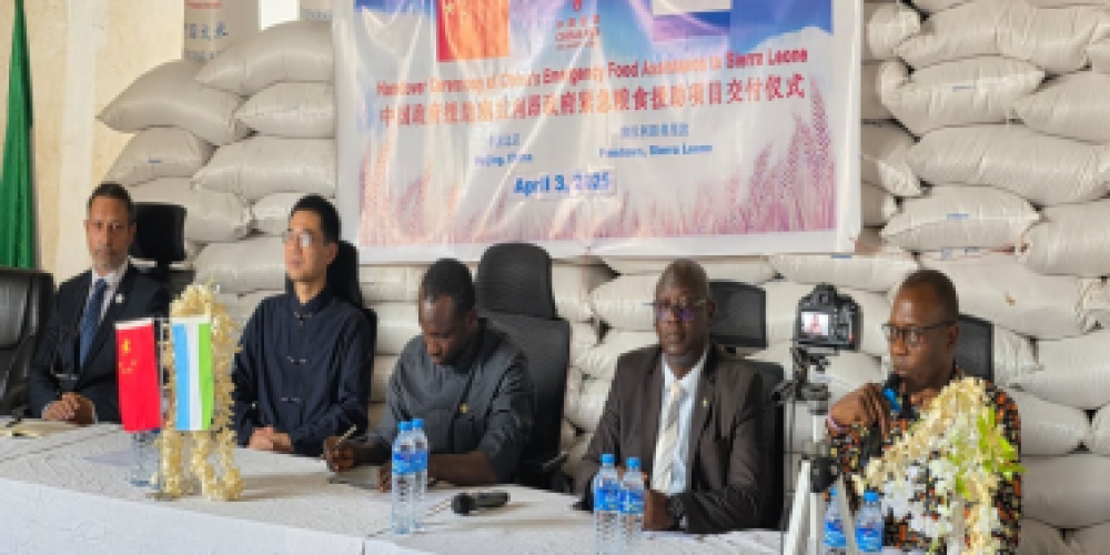 Government Welcomes 1,380 Metric Tons of Rice from China to Bolster