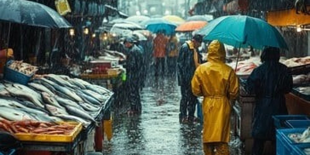 Hustling in the Rain - The Daily Struggles of Street Vendors