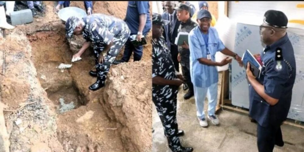 IGP Sellu Breaks Ground for Police Hospital Morgue, Commissions Eye Clinic