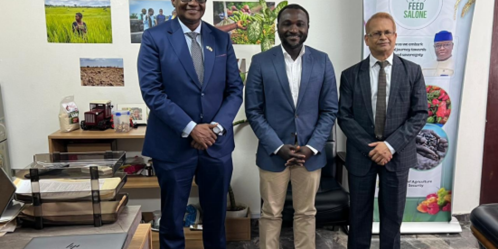 Indian High Commissioner Engages Sierra Leone’s Agriculture Minister on Food Processing Partnership