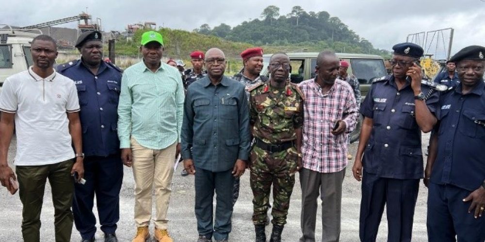 Internal Affairs Minister Visits Kono District, Vows Stronger Support for Security Forces