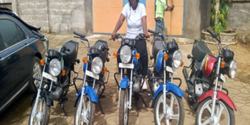 Kambia District Football Association Receives Five Motorbikes to Boost Local Football Development