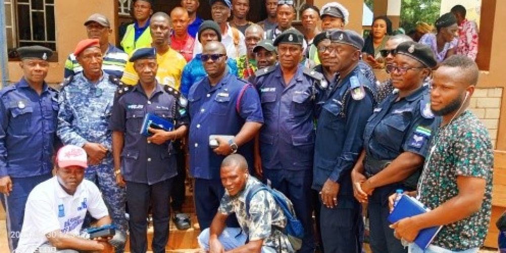 LUC Kambia, in Collaboration with NRA, Engages Transport Operators and Traders on Crime Prevention, Smuggling, Street Trading, & Road Safety