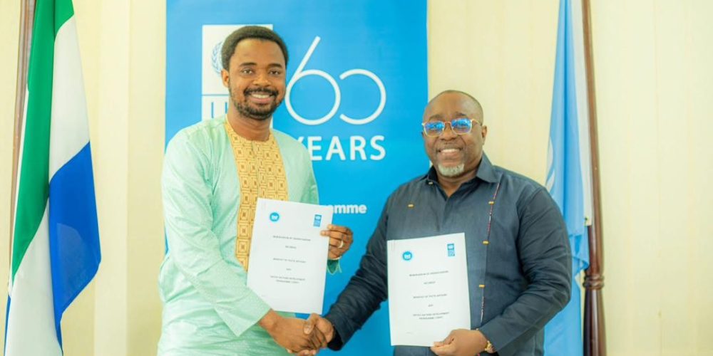 Ministry of Youth Affairs & UNDP Sign Landmark MoU to Boost Youth Empowerment in Sierra Leone