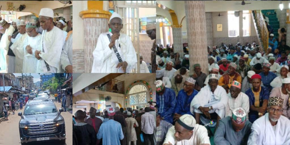 New Tabital Pulaaku President Alhaji Amadu Juldeh Sowe Returns to His Roots for Juma Prayers