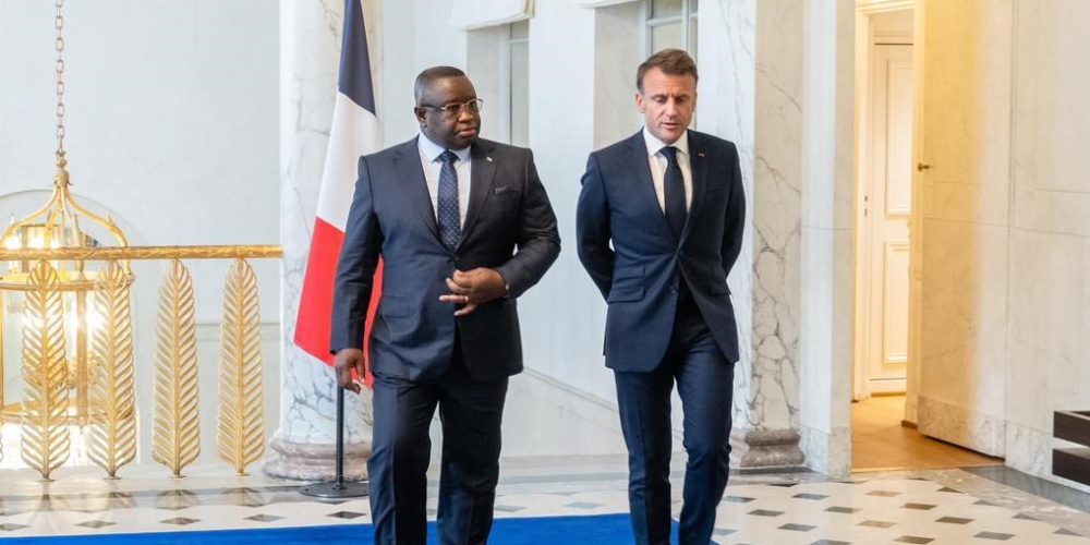 President Bio engages French President on bilater relation