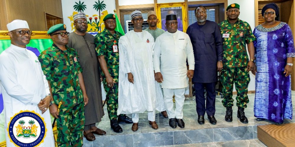 President Julius Maada Bio and ECOWAS delegation