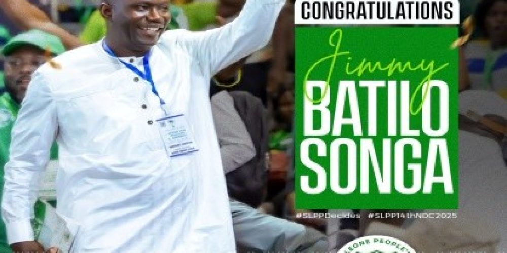 SLPP Elects Jimmy Batilo Songa as Chairman