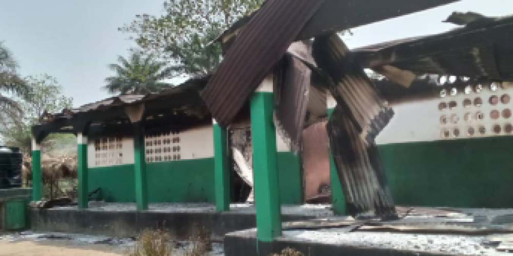 School Reducedd to Ashes