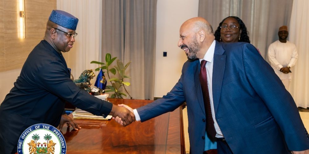 president Bio receives libya